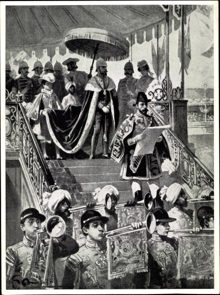 Collective image robber state England, the proclamation of the Indian Empire in Delhi