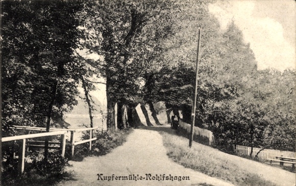 Ak Kupfermühle Harrislee in Sleeswijk Holstein, Rohlshagen