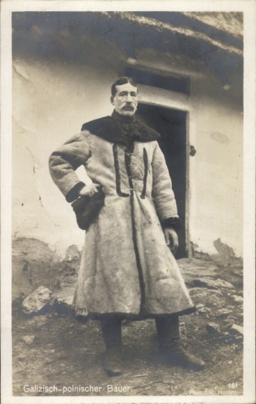 Foto Ak Galizisch polnischer Bauer, Tracht, 1. WK