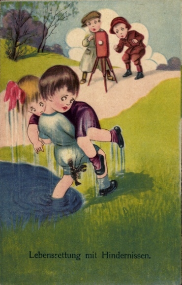 Artist Postcard Children, Saving Lives with Obstacles