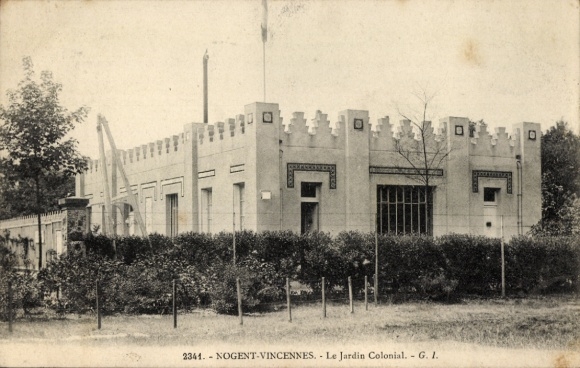 CPA Vincennes Nogent-sur-Marne Val-de-Marne, Jardin Colonial