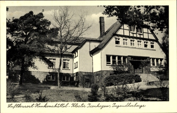 Postcard Hankensbüttel Isenhagen, monastery, youth hostel