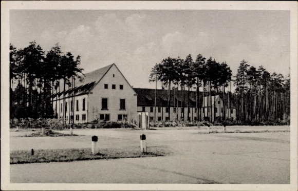 Postcard Hermsdorf Thuringia, Autobahn Rasthof Hermsdorfer Kreuz