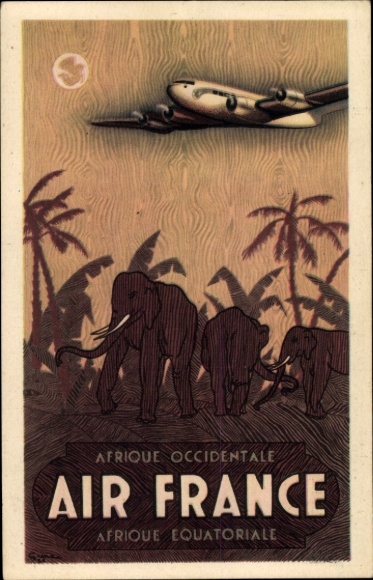 KP artystyczna Air France, Afryka Zachodnia, Afryka Równikowa, reklama