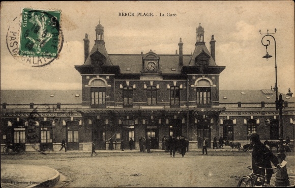 Postcard Berck Plage Pas de Calais, La Gare