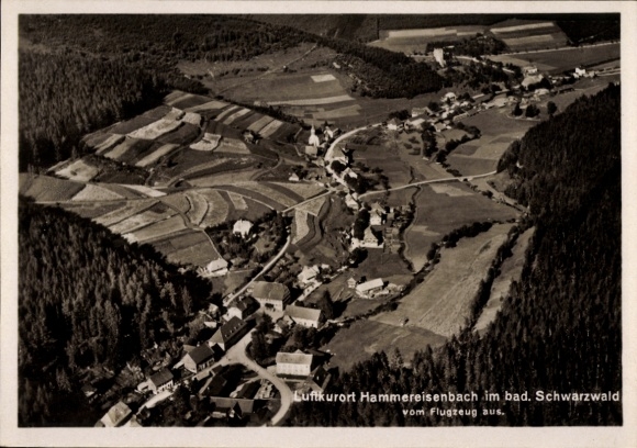Ak Hammereisenbach Bregenbach Vöhrenbach in Baden, luchtfoto