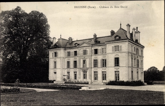 Postcard Brionne Eure, Chateau du Bois David