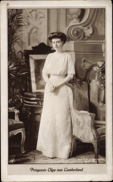 Ak Prinzessin Olga von Cumberland, Portrait