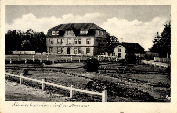 Postcard Insel Amrum in Nordfriesland, Hotel und Pension Hüttmann