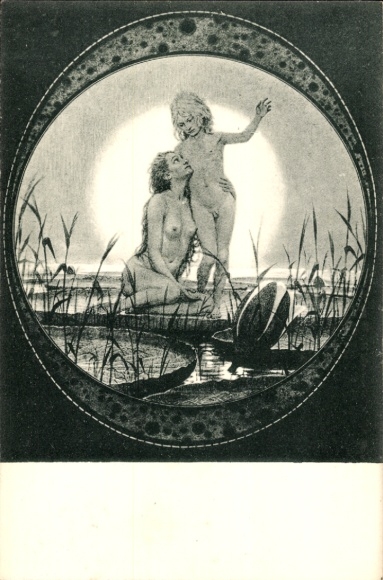 Art Nouveau Artist Postcard Fidus, From Heaven