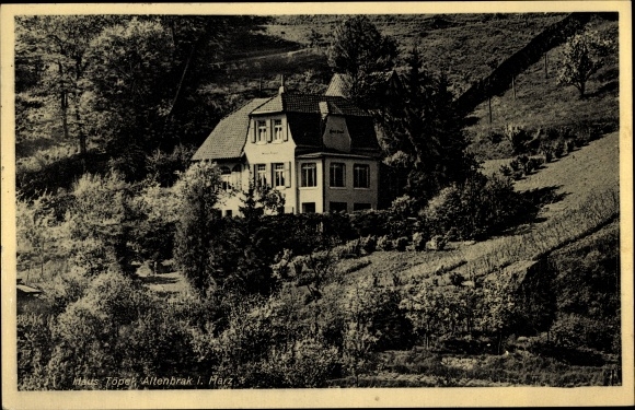 Postcard Altenbrak Thale im Harz, Haus Töpel