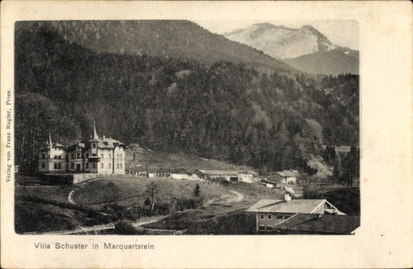 KP Marquartstein w Chiemgau, Górna Bawaria, Villa Schuster, góry, krajobraz, wydana przez Franz K...