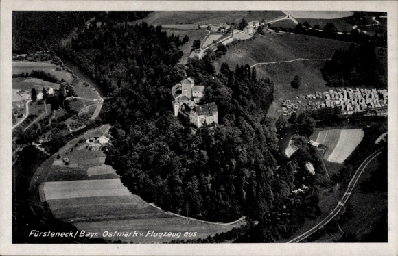 Postcard Fürsteneck Eiterfeld in Hesse, aerial photograph