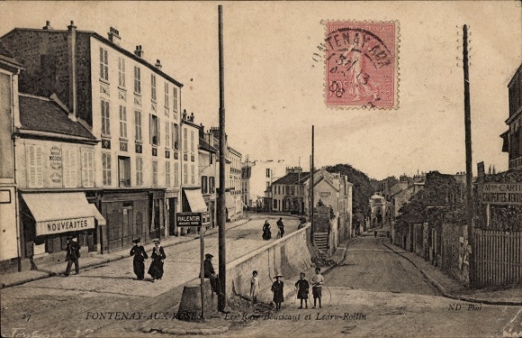Postcard Fontenay aux Roses Hauts de Seine, Street Scene