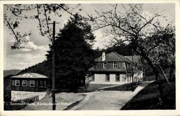 Postcard Rückenhain Glashütte in Saxony, summer resort Rückenhainer Höhe