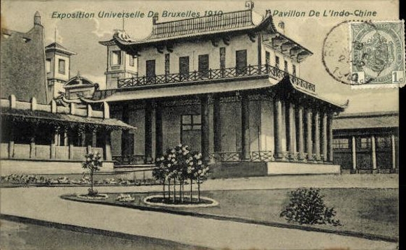 Set von 83 Ansichtskarten, Brüssel Weltausstellung 1910