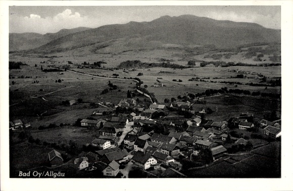 Ak Oy Mittelberg im Allgäu, Fliegeraufnahme