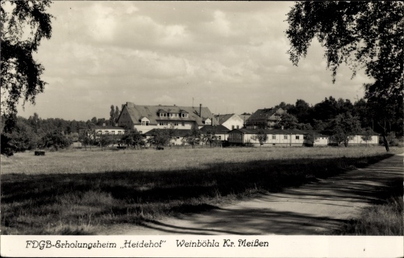 KP Weinböhla w Saksonii, widok na dom rekonwalescencji FDGB Heidehof