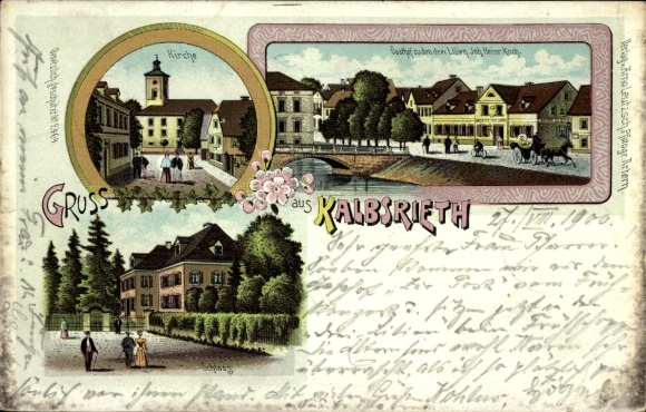 Litho Kalbsrieth Artern Unstrut