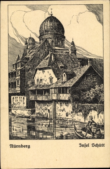 Artist PC Schmigalle, V., Nuremberg in Middle Franconia, island of Schütt