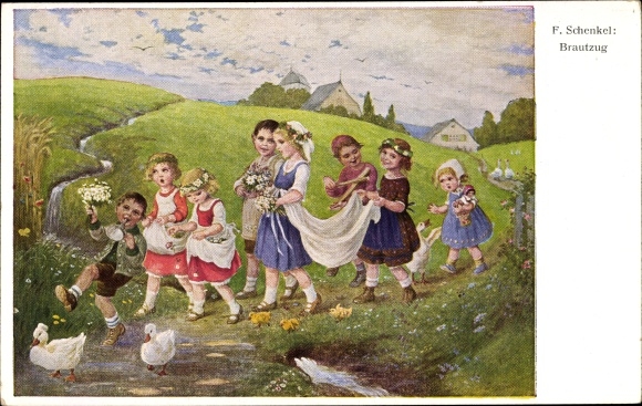 Artist PC thighs, Franziska, bridal procession