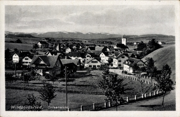 KP Wildpoldsried w Szwabii Oberallgäu, lokalna panorama