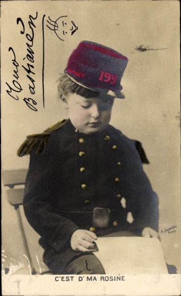 Ak Junge in Uniform, Portrait