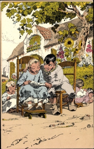 Kunstenaarskaart Ost, Alfred, Bavo en Lieveken, Nederland, sprookjes