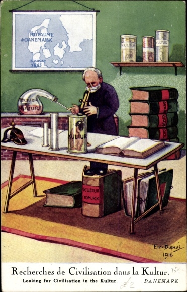 Kunstenaar Ak Dupuis, Emil, Denemarken, J'Essaye en vain de comprendre leur Kulture, chemicus