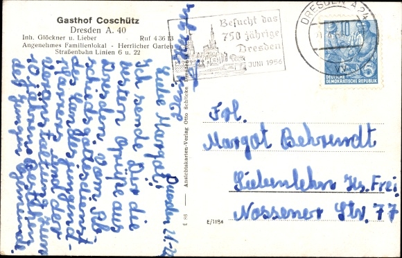 PC Dresden Coschütz, inn, street section