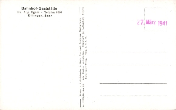 Postcard Dillingen an der Donau, aerial photograph