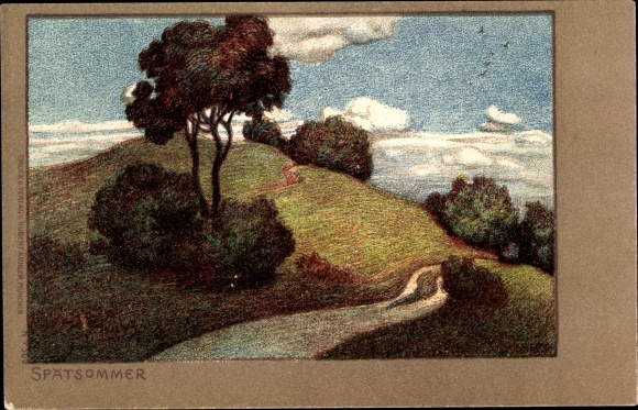 Chromo-Litho late summer, landscape