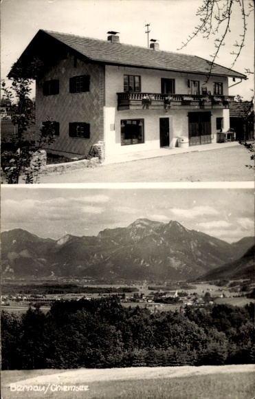 Foto Ak Bernau am Chiemsee, Gasthaus, Panorama