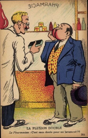 Postcard Man in the Pharmacy, Fluxion Double