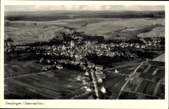 Ak Empfingen in het Hohenzollern Zwarte Woud, luchtfoto