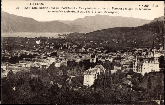 CPA Aix-les-Bains Savoie, vue générale