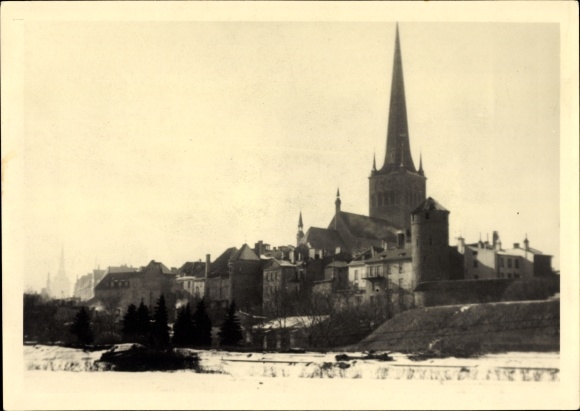 Photo Tallinn Reval Estonia, partial view, January 1944