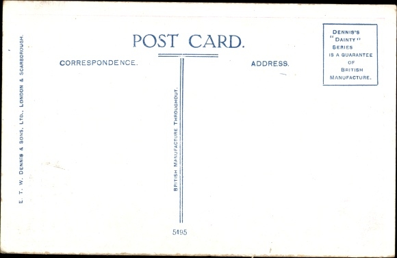 Artist Postcard Schotte in a kilt with a fashion magazine