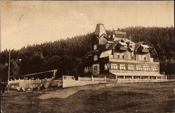 Postcard Bärenfels Altenberg in the Ore Mountains, Hotel and Pension Felsenburg