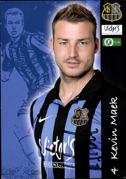 Autograph card footballer Kevin Maek, 1. FC Saarbrücken, autograph
