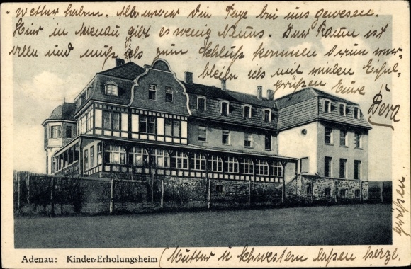 Postcard Adenau in Rhineland-Palatinate, children&#39;s convalescent home, exterior view