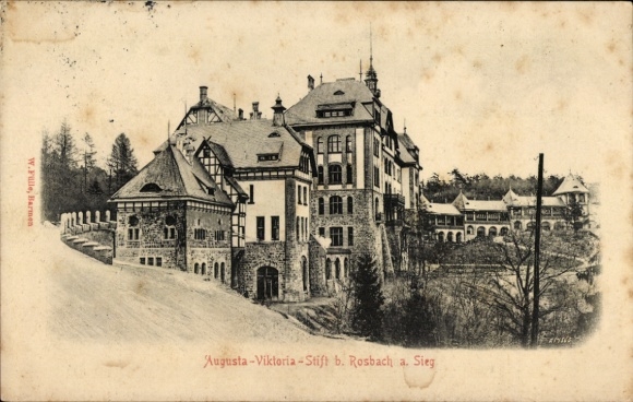 Postcard Rosbach Windeck in the Rhein Sieg district, Augusta Viktoria Stift