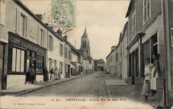 KP Méréville Essonne, Grande Rue de Saint Pere, Café Baudon, Epicerie