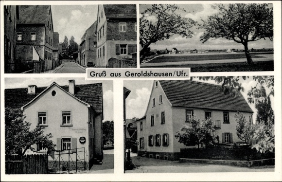 PC Geroldshausen Unterfranken, bakery, street sections, general view