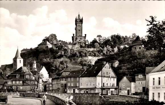 Ak Dillenburg in Hessen, Teilansicht, Turm