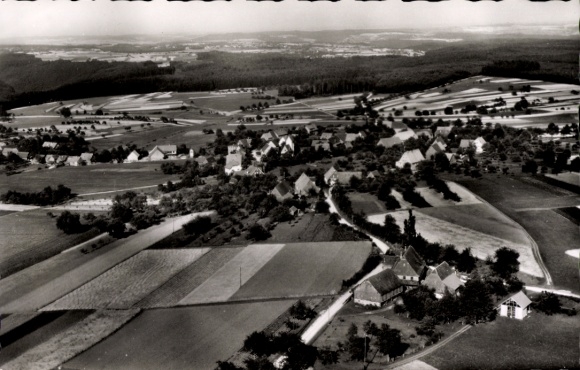 Postcard Martinsmoos Neubulach in the Black Forest, aerial photograph