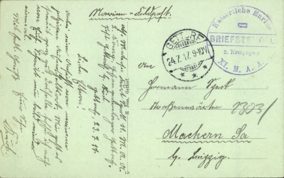 Postcard Gettorf in Schleswig-Holstein, Eichstraße
