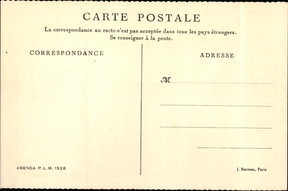 Postcard Valence Drôme, Renaissance Staircase Door