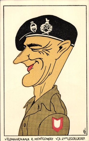 Artysta KP Field Marshal Montgomery, karykatura