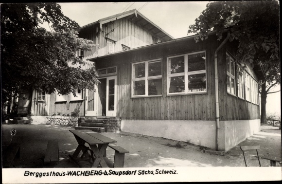 Photo Postcard Saupsdorf Sebnitz Sachsen, Berggasthaus Wachberg